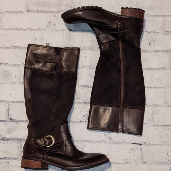 Timberland tall leather Bethel boots 10 - Picture 2 of 8